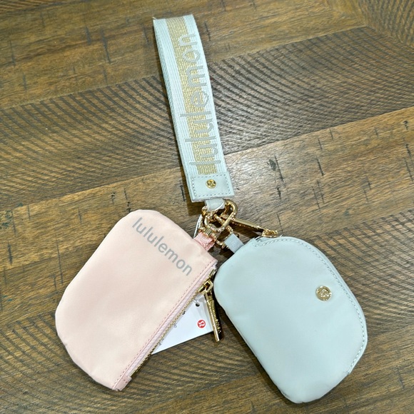 lululemon athletica Pink and Cream Mini Pouches - Picture 1 of 6
